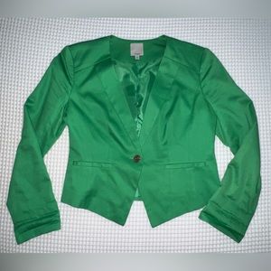 Vintage Halogen Bright Green Blazer - small PETITE
